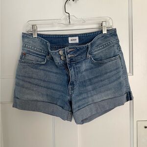 Hudson Midrise Jeans Women's Light Blue Jean Shorts